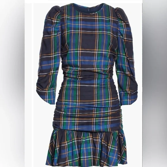 Tanya Taylor Raven Plaid Puff Sleeve Mini
Dress Size 6 - Picture 2 of 9